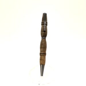 Custom Walnut Wood Slim-Line Pen-Gun Metal Accents