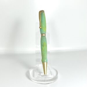 Custom Neon Green Swirl Pen